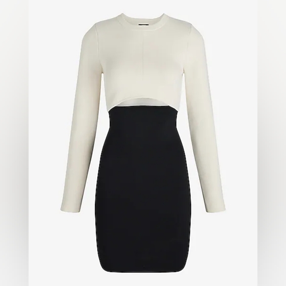 NWT Body Contour Color Block Cutout Mini Dress Sz M - Picture 5 of 7